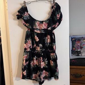 Floral Off-Shoulder Romper